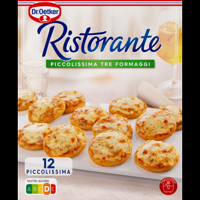 Dr. Oetker Ristorante Pizza Piccolissima Tre Formaggi minisnacks 12 Stuks bij Jumbo