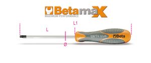 Beta Schroevendraaier voor Torx® schroeven 1297TX 20 - 012970020