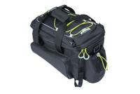 Basil Miles XL bagagedragertas waterdicht sportief zwart/lime 9-36L MIK/RT adapterplaten - thumbnail