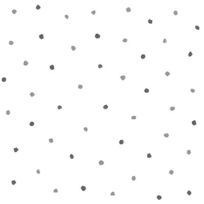 Dutch Wallcoverings Joy - Stippen - Wit/Zwart/Grijs