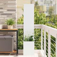 Tuinplant met Decoratief Paneel Wit 32 x 140 cm Tuinplant met Decoratief Paneel Wit 32 x 140 cm