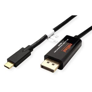 ROLINE USB Type C - DisplayPort, v1.2, bidirectionele adapterkabel, M/M, 2 m