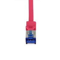 LogiLink C6A024S netwerkkabel Rood 0,5 m Cat6a S/FTP (S-STP) - thumbnail