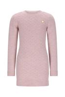 Le Chic winter jurk meisjes - roze - Saknita - gebreid