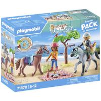 Playmobil Horses of Waterfall 71470 Rijtocht naar het strand met Amelia en ben - thumbnail