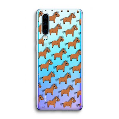 Pony: Huawei P30 Transparant Hoesje