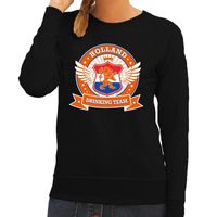Holland drinking team sweater zwart dames 2XL  -