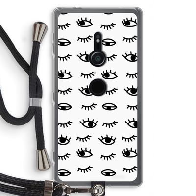 Eye pattern #2: Sony Xperia XZ2 Transparant Hoesje met koord