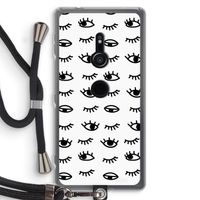 Eye pattern #2: Sony Xperia XZ2 Transparant Hoesje met koord