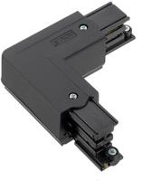 Nordic hoekstuk vast 90gr. tbv. rail linkszwart 5050032