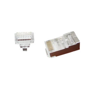 Modulaire FTP RJ45 stekker met doorsteekmontage, 10 stuks per zakje