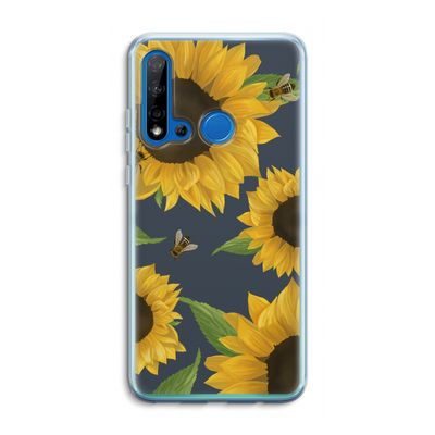 Sunflower and bees: Huawei P20 Lite (2019) Transparant Hoesje
