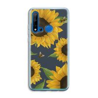 Sunflower and bees: Huawei P20 Lite (2019) Transparant Hoesje