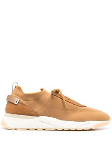 Santoni Drowse panelled sneakers - Marron