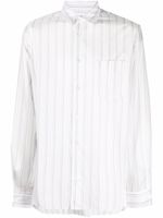 Comme Des Garçons Shirt chemise à rayures verticales imprimées - Blanc - thumbnail