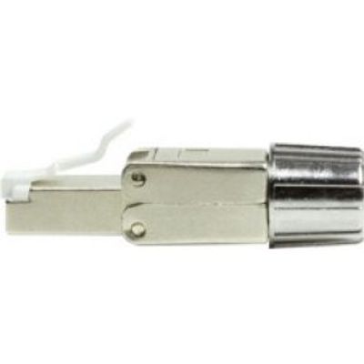 LogiLink MP0080 - CAT.8.1 feldkonfektionierbarer RJ45 Stecker kabel-connector Grijs, Roestvrijstaal