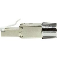 LogiLink MP0080 - CAT.8.1 feldkonfektionierbarer RJ45 Stecker kabel-connector Grijs, Roestvrijstaal