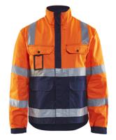 Blåkläder Jack, ongevoerd High-Vis 40231804 | High-Vis Oranje/Marineblauw | Maat L - 7330509238578