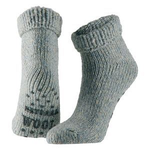 Wollen huis sokken anti-slip voor meisjes lichtblauw maat 27-30 27/30  -