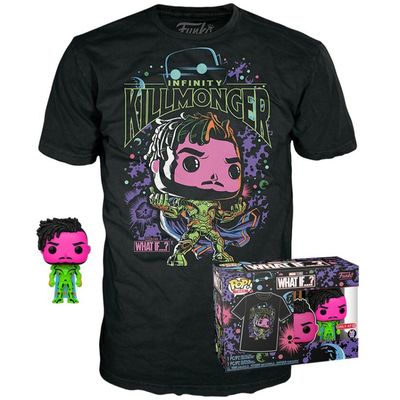 Pop! and Tee: Marvel What If - Killmonger Blacklight T-Shirt Size XL
