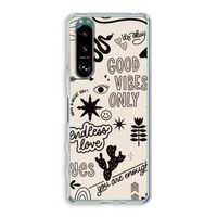 Good vibes: Sony Xperia 5 III Transparant Hoesje