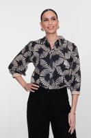 Geisha Blouse 63208-20 Blouse 999 Black/ecru