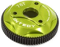 Integy - 76T Metal Spur Gear, Green - Traxxas Rustler, Stampede 2WD, Slash 2WD - thumbnail