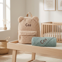 Rugzak Babycadeauset Prêt Ridge and Row Teddy Berenoortjes Beige