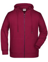 James & Nicholson JN8026 Men´s Zip-Hoody - /Wine - M