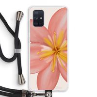 Pink Ellila Flower: Samsung Galaxy A71 Transparant Hoesje met koord