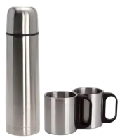 Redcliffs Thermosfles 1 Liter met 2 Drinkbekers