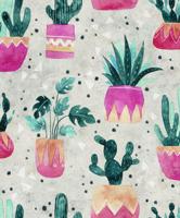 Novamur Leyla Behang met cactussen in pot - 81652