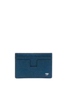 TOM FORD portefeuille en cuir à plaque logo - Bleu