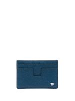 TOM FORD portefeuille en cuir à plaque logo - Bleu