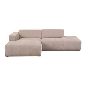 by fonQ Stretch Hoekbank met Chaise Longue Bank Links - Beige