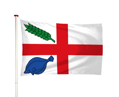 Vlag Oosterbierum - Easterbierrum (fr)