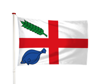 Vlag Oosterbierum - Easterbierrum (fr)