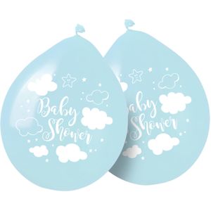 Babyshower Ballonnen Blauw Jongen - 8 Stuks