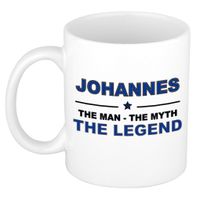 Johannes The man, The myth the legend cadeau koffie mok / thee beker 300 ml