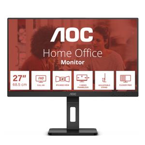 AOC 27E3QAF LED-monitor Energielabel E (A - G) 68.6 cm (27 inch) 1920 x 1080 Pixel 16:9 4 ms HDMI, DisplayPort, Hoofdtelefoonaansluiting, Audio-Line-in,