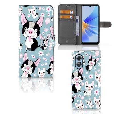 OPPO A17 | Telefoonhoesje | Met pasjeshouder | Hondjes