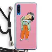 Visknuffel: Samsung Galaxy A50 Transparant Hoesje met koord
