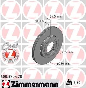 Remschijf Coat Z 600320520