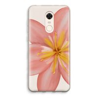 Pink Ellila Flower: Xiaomi Redmi 5 Transparant Hoesje