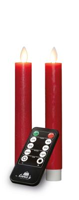 Dinerkaars-USB wax 18 cm rood - Annas collection