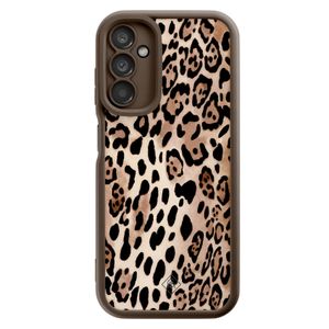 Samsung Galaxy A14 bruine case - Golden wildcat