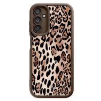 Samsung Galaxy A14 bruine case - Golden wildcat