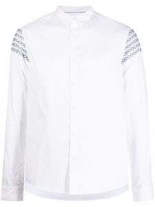 Private Stock chemise The Romain à broderies - Blanc