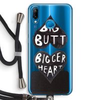 Big butt bigger heart: Huawei P20 Lite Transparant Hoesje met koord