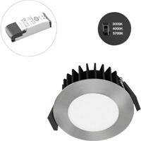 EVN L54N071325 EVN Lichttechnik LED-inbouwlamp LED LED vast ingebouwd 7 W Chroom - thumbnail